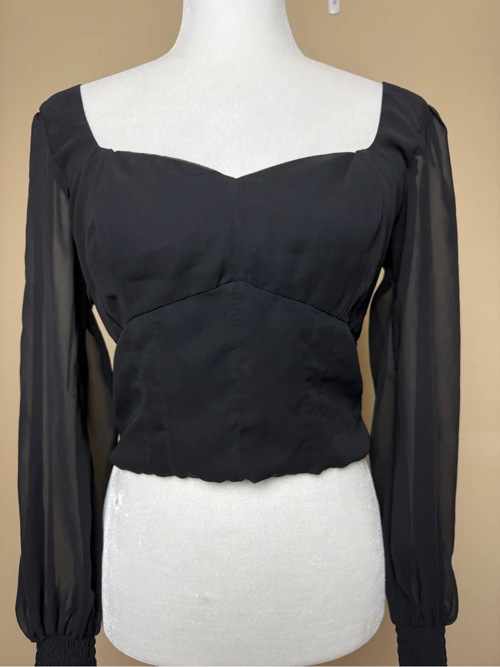 Abercrombie & Fitch Puff Sleeve Top Size Medium